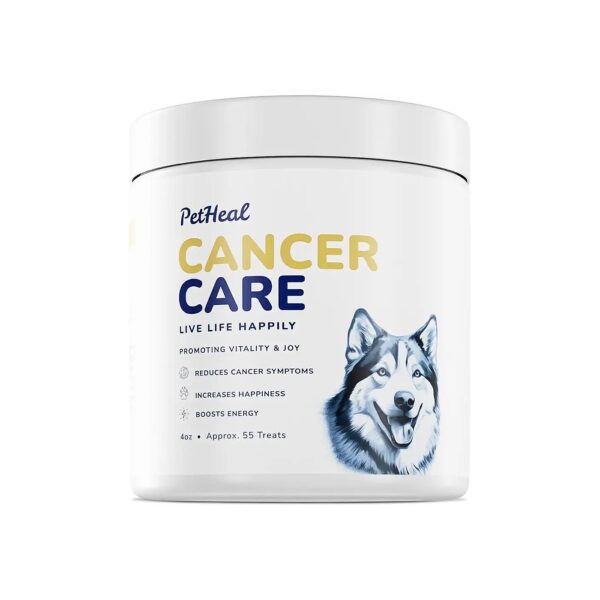 Cancer Care for Dogs with Mushroom Enriched Formula and 55 Peanut Butter Flavored Chews