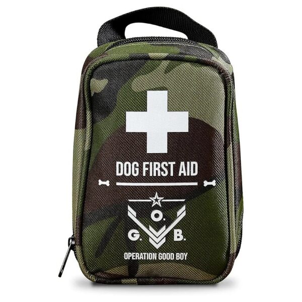 Canine First Aid Kit with Waterproof Bag and Non-Stick Gauze Bandages for Minor Injuries