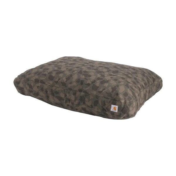 Canvas Dog Bed with Water-Repellent Properties and Machine Washable Shell