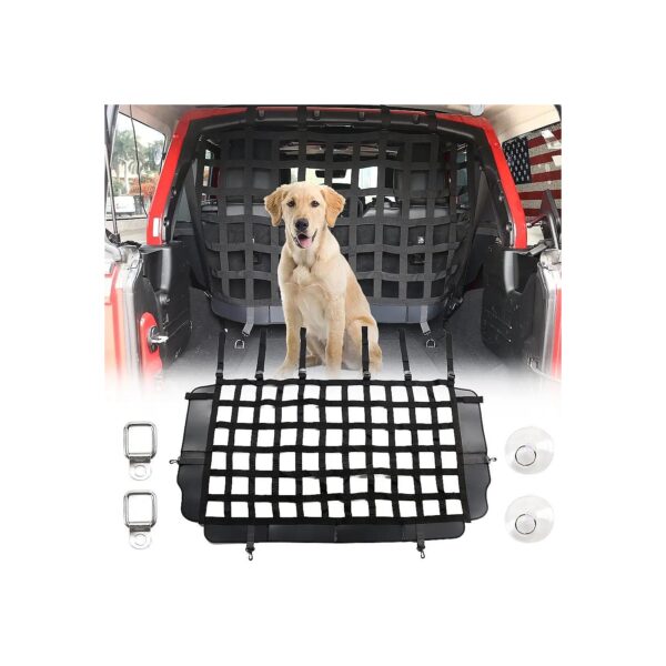 Car Pet Barrier for Jeep Wrangler JK JL 2 Door 4 Door with Easy Install