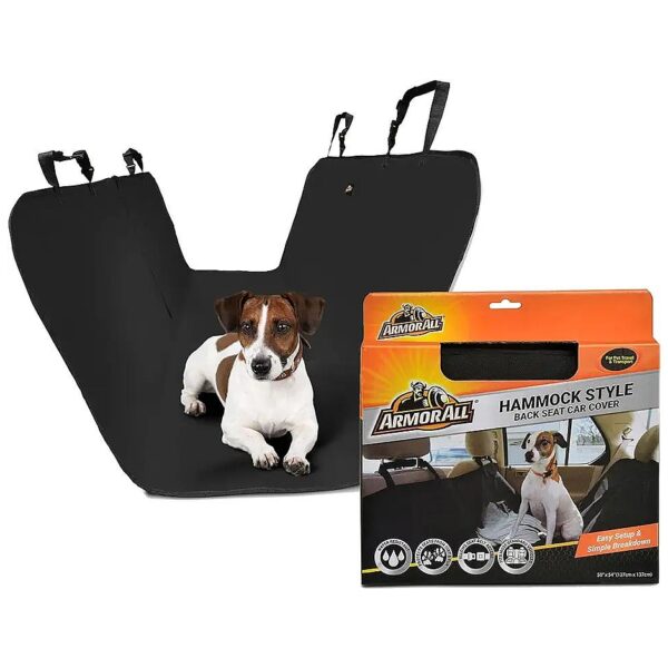 Car Seat Cover for Dogs with Hammock Style Design for Back Seat Protection