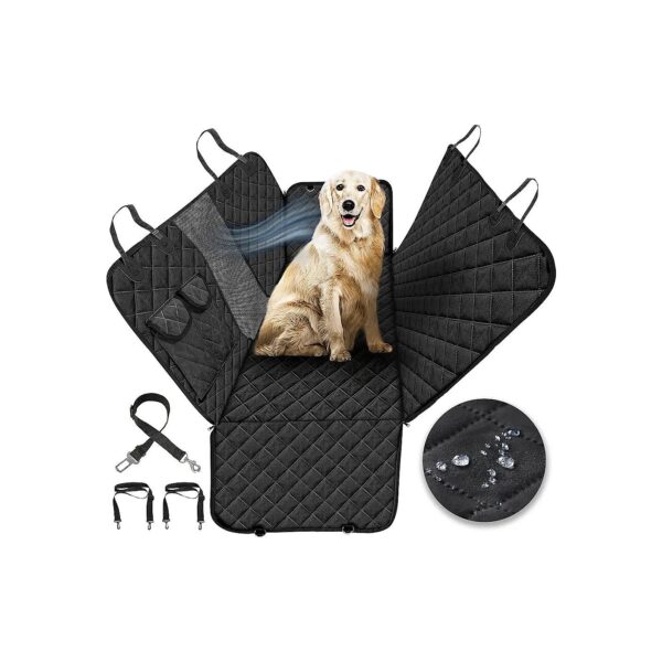 Car Seat Pet Cover Waterproof Feature 600D Heavy Duty Oxford Fabric Material