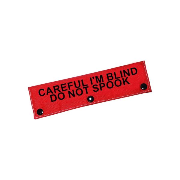 Careful I'm Blind Polyester Dog Leash Sleeve Unique Funny Warning