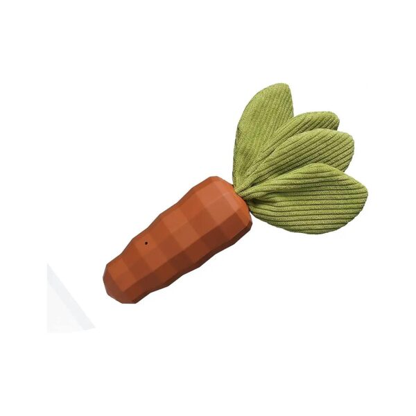 Carrot Flavor Dog Chew Toy for Small Medium Large Dogs Durable and Non Toxic