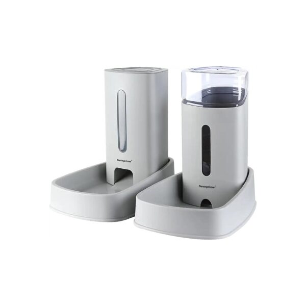 Cat Dog Automatic Feeder and Waterer Dispenser Set for Small to Medium Pets