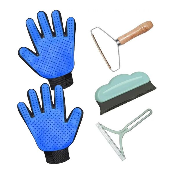 Cat Grooming Glove Brush Pet Hair Remover Tool for Carpet Furniture and Clothes