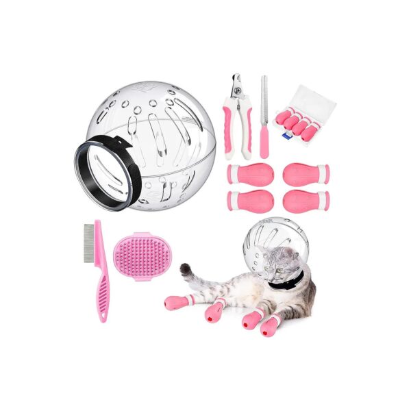 Cat Muzzle and Grooming Kit for Reduced Stress and Improved Hygiene