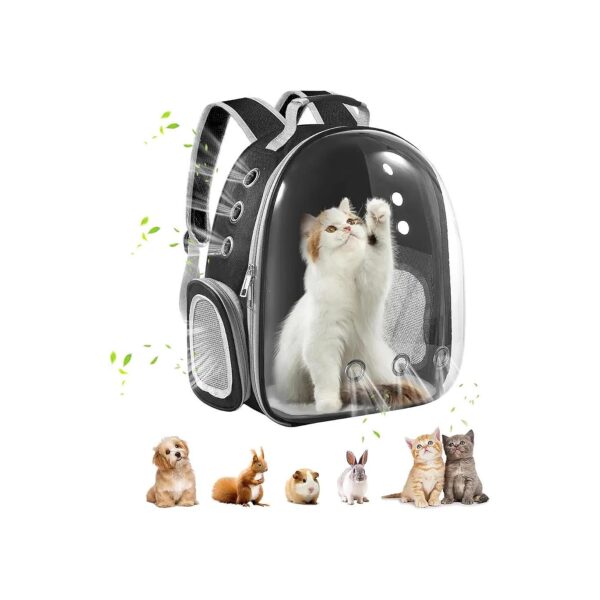 Cat Space Capsule Backpack with Adjustable Shoulder Straps for Easy Carrying and Comfort