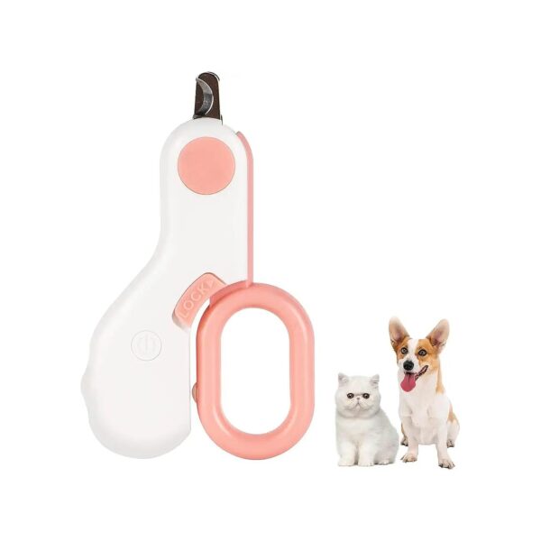 Cat and Dog Nail Clippers with LED Light for Accurate Trimming