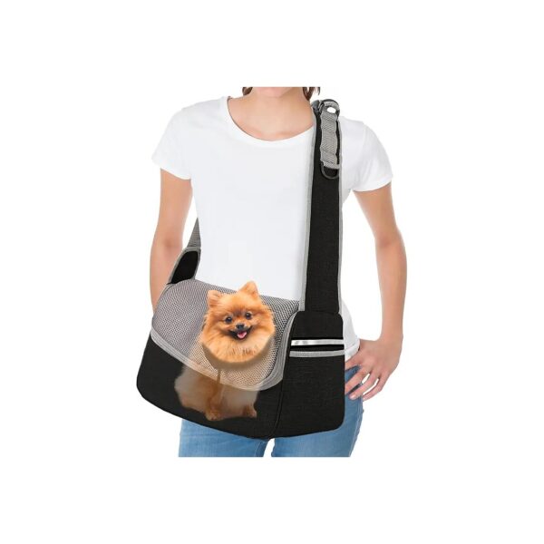 Cat and Small Dog Carrier Sling with Safety Features for Stress-Free Travel