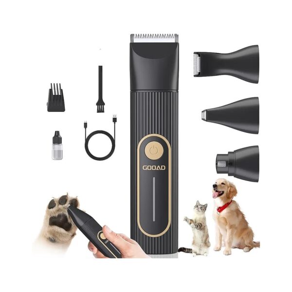 Ceramic Blade Dog Hair Trimmer for Small and Large Dogs with Low Noise Design