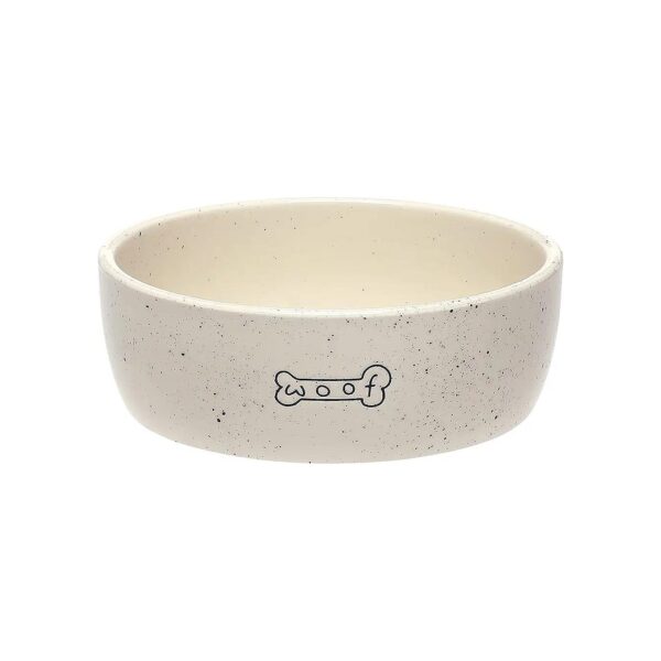 Ceramic Dog Water and Food Bowl for Medium-Sized Dogs, Holds 3 Cups