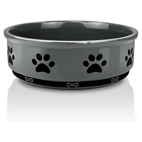 Ceramic Pet Feeding Bowls with Non Slip Bottom for Small Medium and Large Dogs