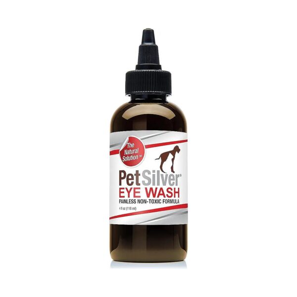 Chelated Silver Eye Wash for Dogs and Cats with Chronic Inflammation Relief