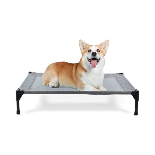 Chew Proof Elevated Cot for Medium Dogs, Breathable Design and Lightweight