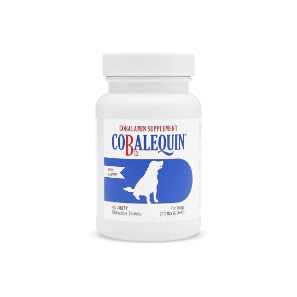 Chewable Tablet Supplement for Large Dogs Combining B12 and Folic Acid for Optimal Health