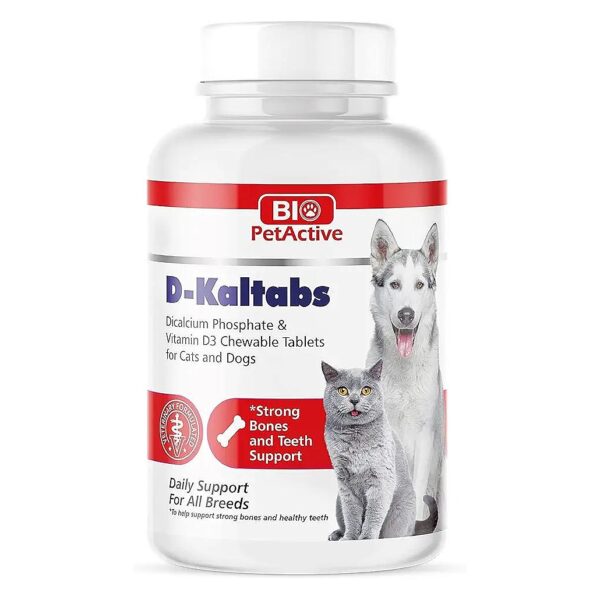 Chewable Tablets with Phosphorus Calcium and Vitamin D3 for Dogs and Cats