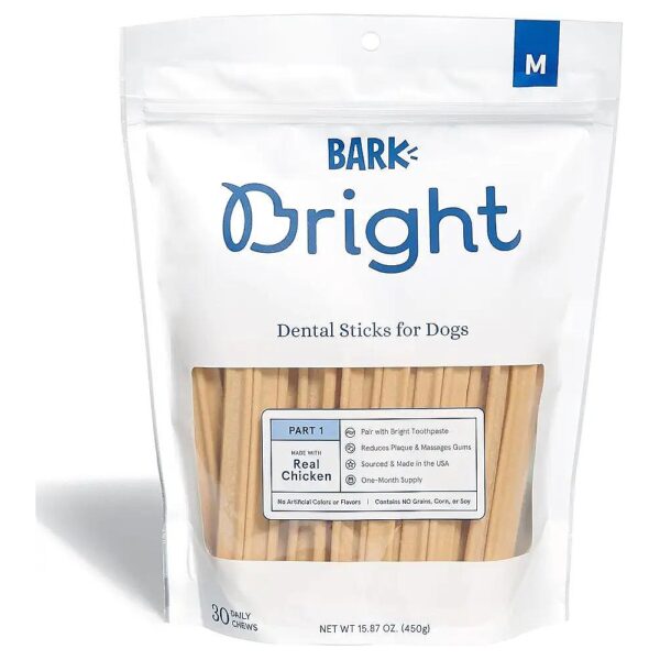 Chicken Flavor Dental Sticks for Medium Dogs Made in the USA