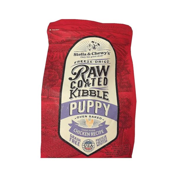 Chicken Raw Coated Dog Food for Puppies and Adult Dogs