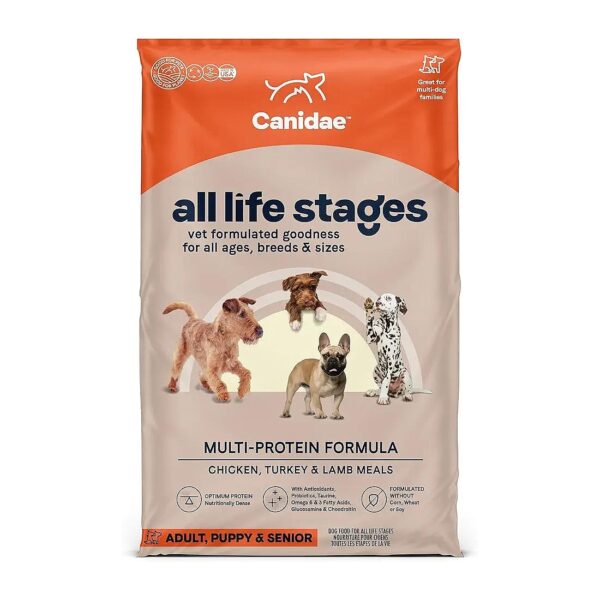 Chicken, Turkey, and Lamb Meals Dry Dog Food for All Life Stages