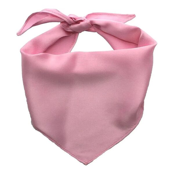 Chiffon Pink Dog Scarf Triangle Bandana for Medium Large Dogs Pack of 1