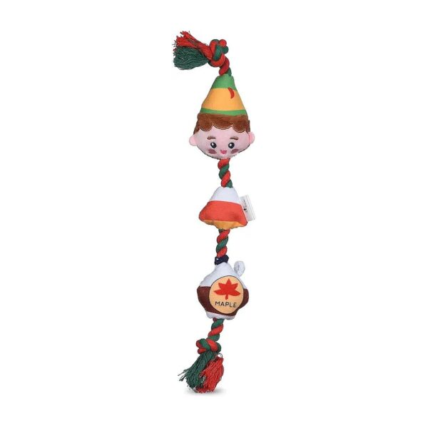 Christmas Candy and Maple Syrup Rope Tug Toy for Dogs