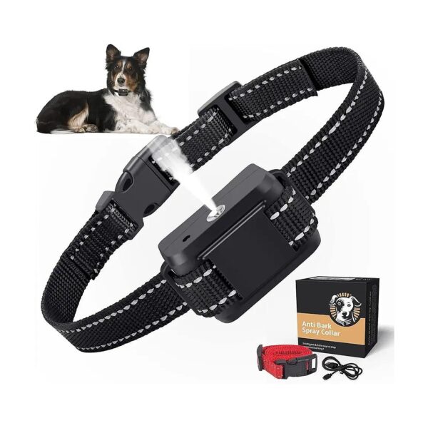 Citronella Anti Bark Collar for Dogs Nylon Buckle Closure and Adjustable Spray