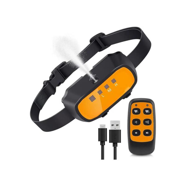 Citronella Dog Collar with Remote Control and Adjustable Spray Levels for Training 2 Dogs