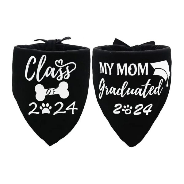 Class of My Mom Graduated Graduation Dog Bandanas for Small Medium Large Pets