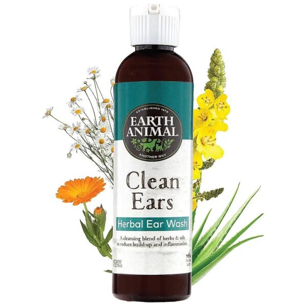 Clean Ears Ear Wash Herbal Remedy from Earth Animal 4 fl oz