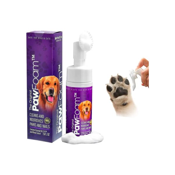 Clean, Soft, and Refreshed Pet Paws with PawFoam's Natural and Effective Cleanser