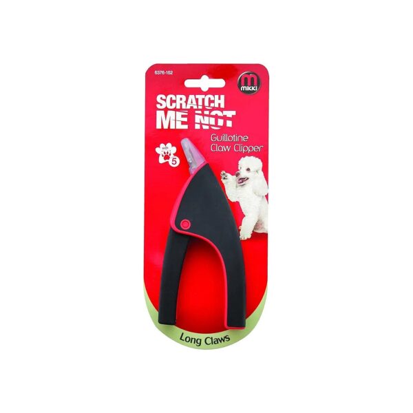 Clear Anti-Rust Guillotine Claw Clippers for Puppy and Kitten Nail Trimming