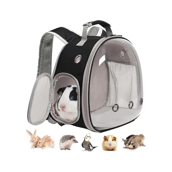 Clear Bubble Window Small Animal Backpack for Guinea Pig and Bird Pets