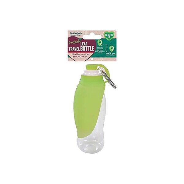 Clear Green Portable Leaf Travel Water Bottle with 5 Liter Capacity