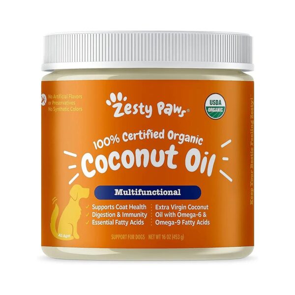 Coconut Oil Supplement for Dogs 100% Organic and Virgin