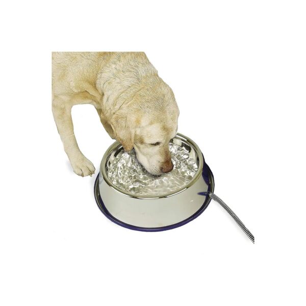 Cold Weather Heated Water Bowl for Pets with 102 Ounce Capacity