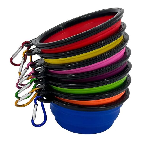 Collapsible Silicone Dog Bowls 10 Pack for Indoor Outdoor Activities Portable Traveling