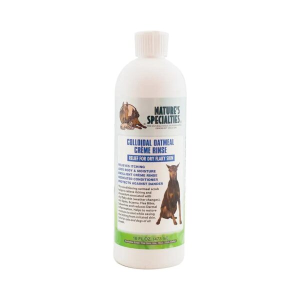 Colloidal Oatmeal Conditioner for Dry Flaky Skin and Itchy Skin Relief in Pets