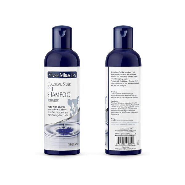 Colloidal Silver Pet Shampoo for Nourishing and Softening Coat