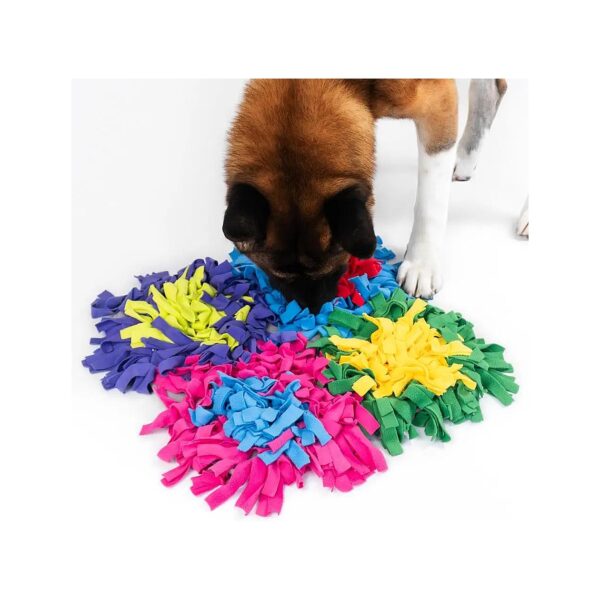 Colorful Snuffling Mat for Medium and Large Dogs' Enrichment and Stimulation