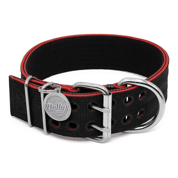 Comfort Dog Collar with Heavy Duty Nylon and Stainless Steel Hardware Medium Size