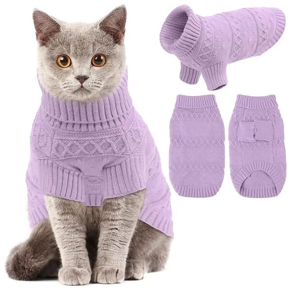 Comfort Sweaters for Cats and Small Dogs Purple XS