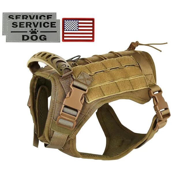 Comfort and Practicality Tactical Dog Vest with Adjustable Straps and Padded Handles