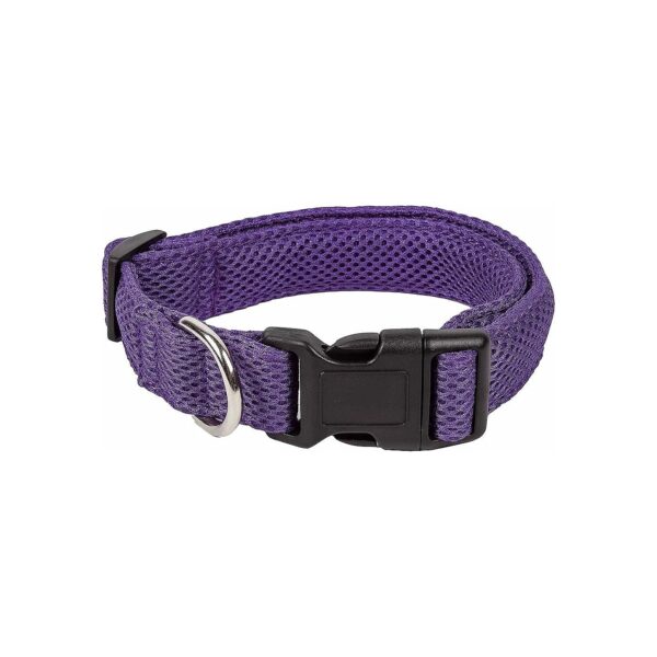 Comfortable Breathable Adjustable Mesh Dog Collar with Stainless Steel Leash Connection