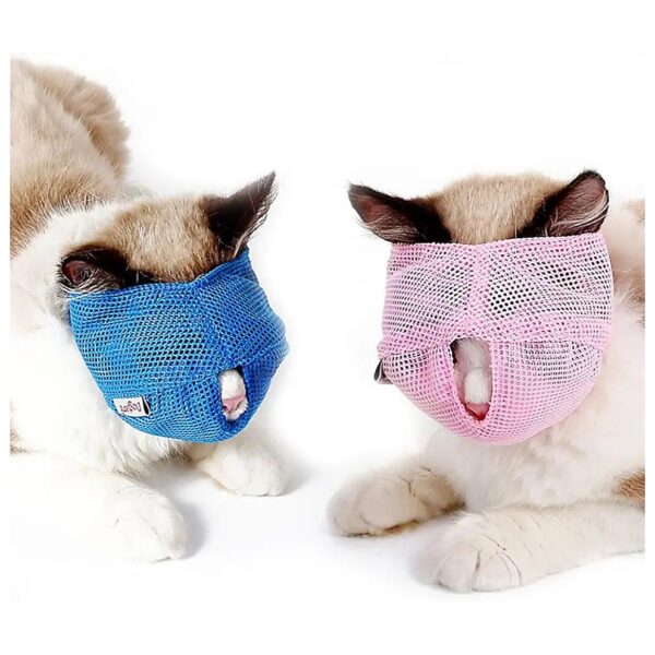 Comfortable Breathable Mesh Cat Muzzle Anti Meow Anti Chewing