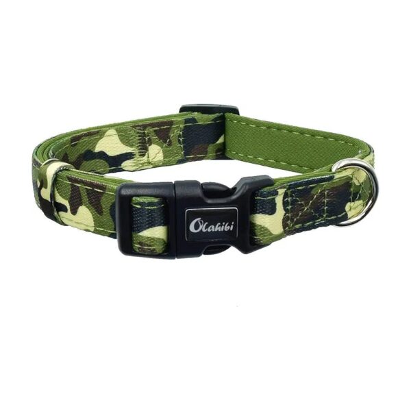 Comfortable Camouflage Dog Collar for Small, Medium, and Large Dogs