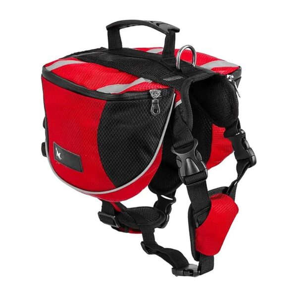 Comfortable Dog Backpack with Reflective Straps and Adjustable Harness