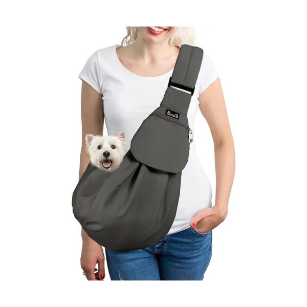 Comfortable Dog Carrier Sling with Adjustable Shoulder Strap for Small Pets