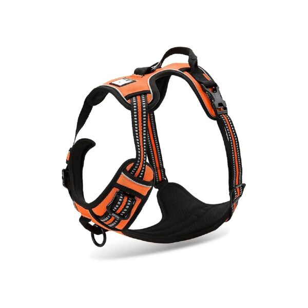 Comfortable Dog Harness with Reflective Vest and Adjustable Straps for Small Outdoor Dogs