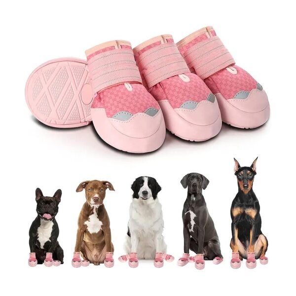 Comfortable Dog Shoes for Large Size Dogs - Soft and Breathable Design for Snow Walking